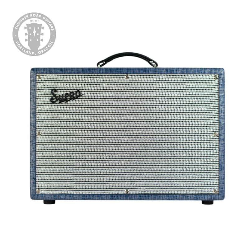 Used Supro Dual Tone 1624T 1X12 Combo Blue/Gray Tolex #00676