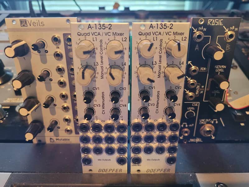 (2) Doepher VCAs, 1 Mutable Instruments VCA + 1 Make Noise Rosie Mixer LOT image 1