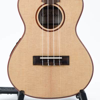 Cordoba 24TCE Tenor Spalted Maple Spruce Ukulele image 5