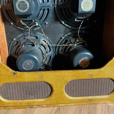 Fender Bassman 5E6-A Narrow Panel 40-Watt 4x10" Guitar Combo 1956 - Tweed - All Original! image 17