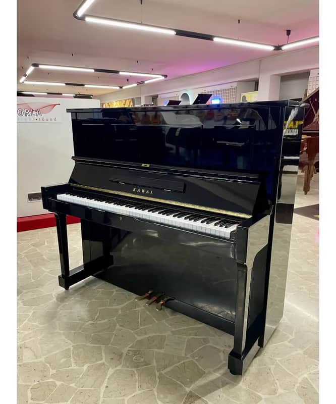 PIANOFORTE VERTICALE KAWAI MOD. K35 NERO LUCIDO image 1