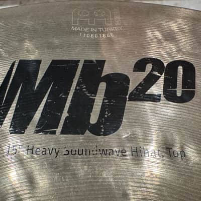 ###Used Meinl 15" Mb20 Heavy Soundwave Hi-Hat (Pair) 2010s - Brilliant In Very Good Condition### image 3