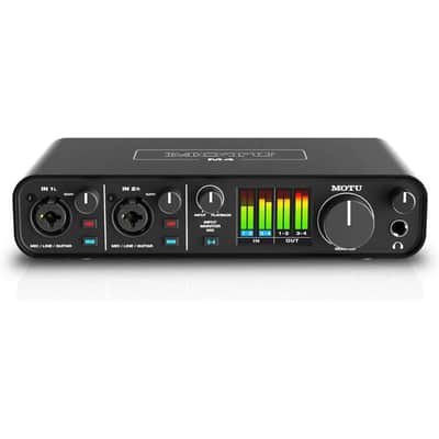 MOTU M4 4x4 USB-C Audio Interface Bundle w/Samson SRH350 Over-Ear Stereo Head... image 8
