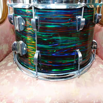 Ludwig 10x14 Tom 1976 - Psychedelic Red image 6