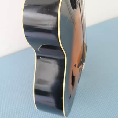 Vintage 1960s Unknown Maker Possibly Premier Kalamazoo Gibson Harmony Archtop Acoustic Guitar Circa Rare Geib & Schaeffer Lifton Sausage Handle Case Restoration Project image 14