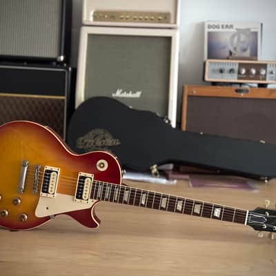 Gibson GOOD WOOD Custom Shop 1958 Les Paul Std. Reissue R8 1.Hd, Washed Cherry, Good Wood Era, S.Duncan Slash PU´s​​ 2005 - Washed Cherry Burst image 15