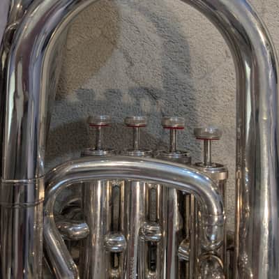Yamaha YEP-321S Intermediate 4-Valve Euphonium late 70's - 80's - Silver-Plated image 15
