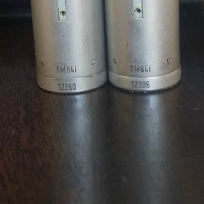 Neumann KM 84 Small Diaphragm Cardioid Condenser Microphone Stereo Pair 1966 - 1992 - Nickel image 5