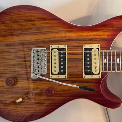 PRS SE Custom 24 Zebrawood 2018 - Vintage Sunburst w/ PRS Locking Tuners image 2