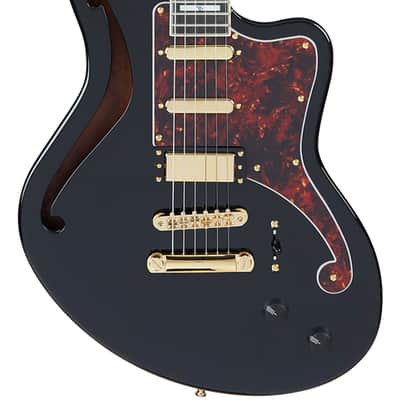 D'Angelico Deluxe Bedford SH - Black (DADBEDSHSBKGS) image 3