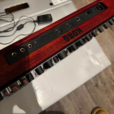 Korg Minilogue bass polyphonic analog synthesizer 2025 - Black and red image 4