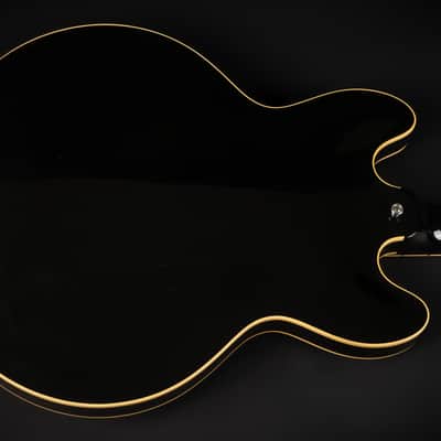 2021 Gibson Custom Shop '64 Trini Lopez Standard Reissue ES-335 - Ebony VOS | USA Semi-Hollow Vintage Diamond F Holes Firebird Headstock | CoA OHSC image 11
