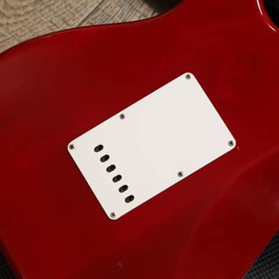 2002 Fender Highway 1 Stratocaster HSS Electric Guitar Transparent Dakota Red + OHSC image 14