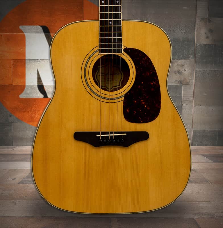 Silvertone Jumbo Acoustic Guitar - Gloss Natural (633N) image 1