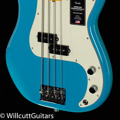 Fender American Professional II Precision Bass Maple Fingerboard Miami Blue (801) image 1