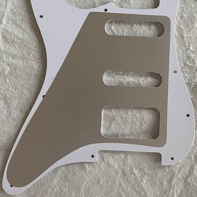 Custom Guitar Pickguard For Fender 11 Sctew Stratocaster HSS, 3 Ply White image 7
