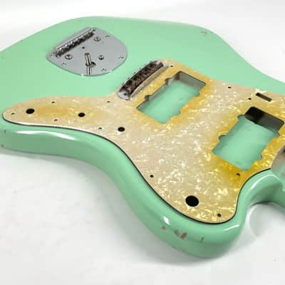 MJT Ultralight Jazzmaster Body 4lbs!! Alder 2025 - Aged Nitro Surf Green image 5