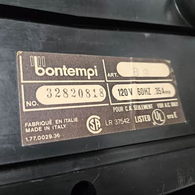 Bontempi B3 1980s Fan Organ Made in Italy TESTED image 2