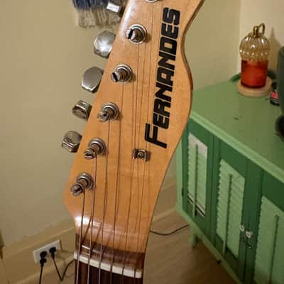 Fernandes TE-3 Telecaster Thinline Red modded MIJ Japan image 8