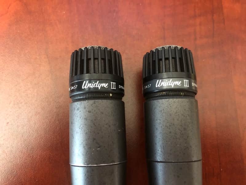 Pair Shure Unidyne III SM57 (1970's) image 1