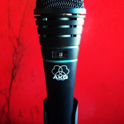 Vintage 1990's AKG D3700S Hyper Cardioid Dynamic Microphone Low Z w mic clip D1000E D190E  D3700 image 8