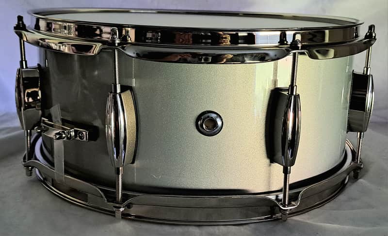 MARTIAL PERCUSSION© "WARRIOR" 1ST SPECIAL ISSUE PROTOTYPE GRAPHITE SPARKLE/NCKL HDWE-FREE SHIP CUSA! image 1