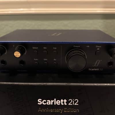 Focusrite 2i2 Anniversary Edition USB-C Audio Interface 2025 - ISA Blue image 4