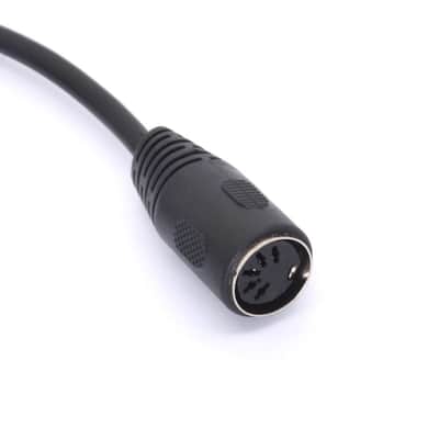 MIDI Din Extension Cable, MIDI 5-Pin DIN 90 Degree Angle Male Plug to Female Socket Audio MIDI/at Adapter Cable for MIDI Keyboard Synthesizer, Organ, Electric Piano, MIDI Guitar (1.5 Meter/5 FT) image 4