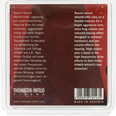 Thomastik-Infeld RP109 Power-Brights Heavy Bottom Electric Guitar Strings Light Top / Heavy Bottom (.009-.046) image 2