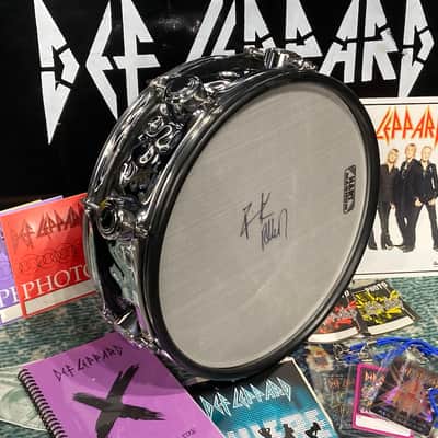 Hart Dynamics - Rick Allen's Def Leppard, 13" Trigger Pad (RA #2074)  With AUTOGRAPHED HEAD!! 2000s - Hammered Chrome image 1