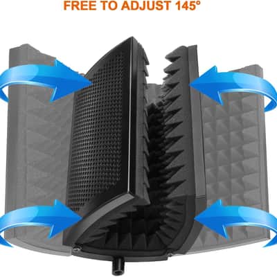Foldable Microphone Acoustic Isolation Shield image 6