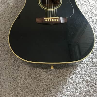 Immagine Fender La Brea California Series Black Rare Vintage Acoustic Electric Guitar - 2