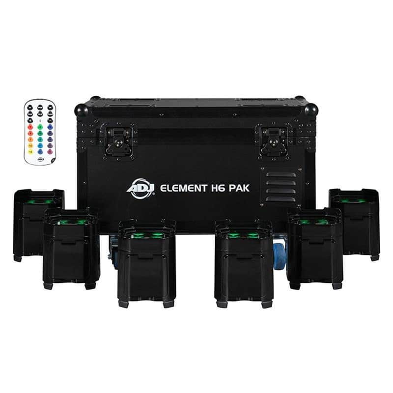 American DJ Element H6 Pak with Charging Case (6-Pack) image 1