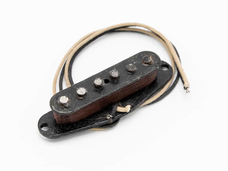 1973 Fender Stratocaster Vintage Black Bobbin Pickup Staggered Pole 5.7k ohms image 1