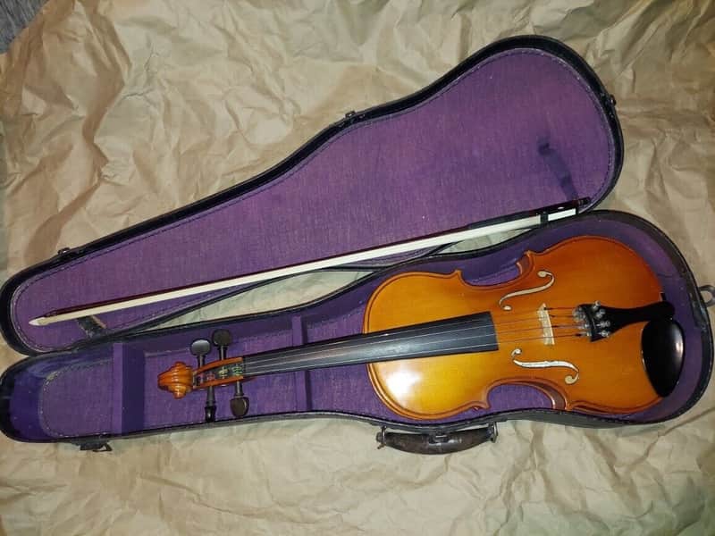 Wm. Lewis & Son Orchestra 4/4 Violin w/ case&bow, Very Good Condition image 1