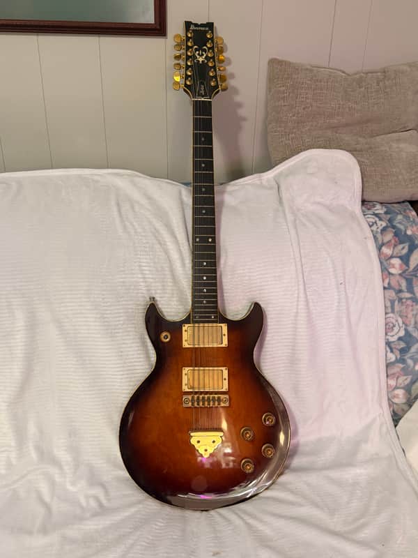 1978 Ibanez Artist AR112 12-String MIJ FujiGen Vintage Cherry Sunburst w/ Original Case RARE image 1