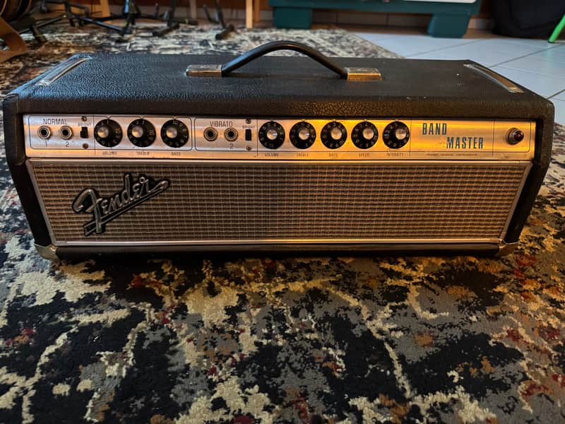 Fender Bandmaster  2-Channel Guitar Amp Head 1968 - 1969 - Silverface image 1