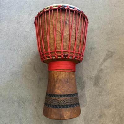 Handmade Solid Wood Rope Tuned Djembe (Pre-Owned) image 2