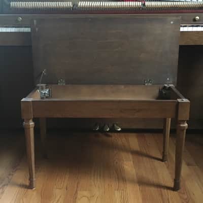 Vintage 1975 Baldwin Acrosonic 41” Console Upright Piano Natural Walnut Lacquer Fully Original w/ Bench Made in USA image 13
