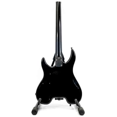 1989 Steinberger GM4TA Flagship Guitar — Newburgh, NY — Black w/ White Binding image 5