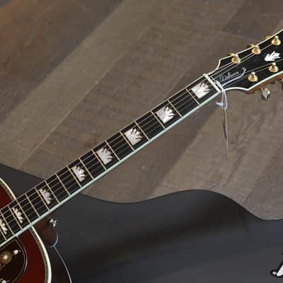 Minty! 2023 Gibson Custom Shop SJ-200 Deluxe Acoustic Guitar Rosewood Burst + OHSC image 7