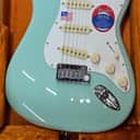 Mint Fender Jeff Beck Stratocaster Guitar, Rosewood Fretboard, Surf Green with Case