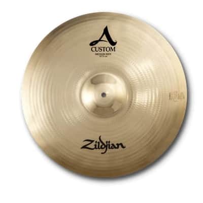 Zildjian 20" A Custom Medium Ride - Brilliant image 1