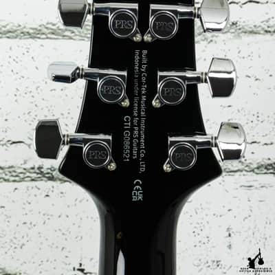 PRS SE Custom 24 Semi-Hollow Piezo Charcoal Burst w/ bag (#6521) image 7