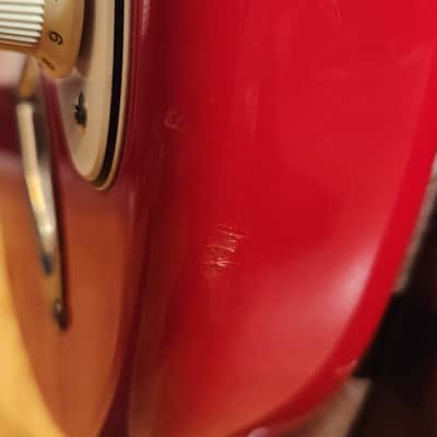 Vintage 1986 Squier MIJ Standard Stratocaster Rosewood Fretboard Torino Red w/ Fender USA OHSC image 16