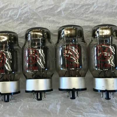 JJ   KT88 Power Tube Apex Matched set of six 2010s - Blue Glass / Grey Base image 2