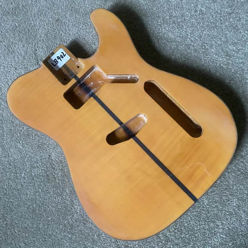 Tele Style Guitar Body, Ash and Flamed Maple image 1