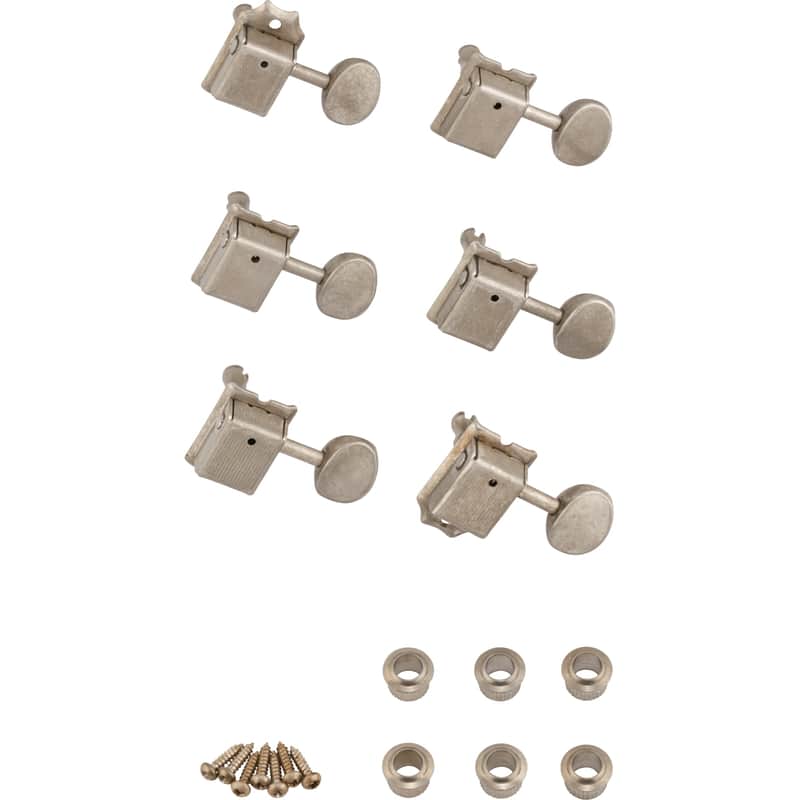 Fender Road Worn Vintage Style Guitar Machine Heads - Nickel image 1