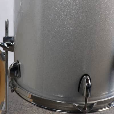 SPL Sound Percussion Lab 3pc Drum Kit Set 18/13/10" Silver Sparkle image 14