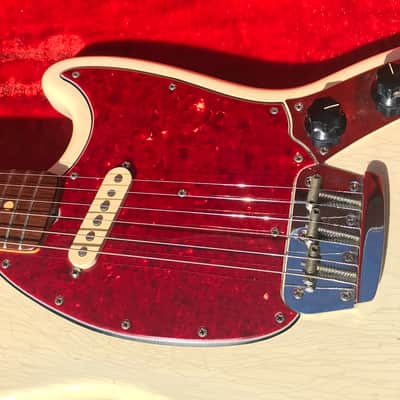 1964 Fender Musicmaster Olympic White OHSC 24"scale image 18